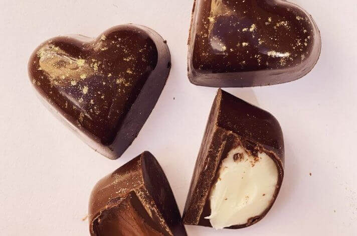 Mini čokoladne praline u obliku srca
