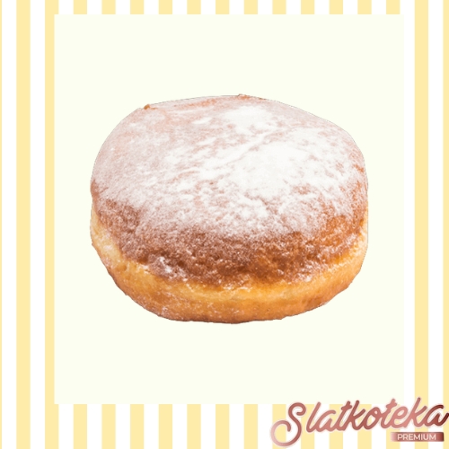 bakina krofna na roze pozadini