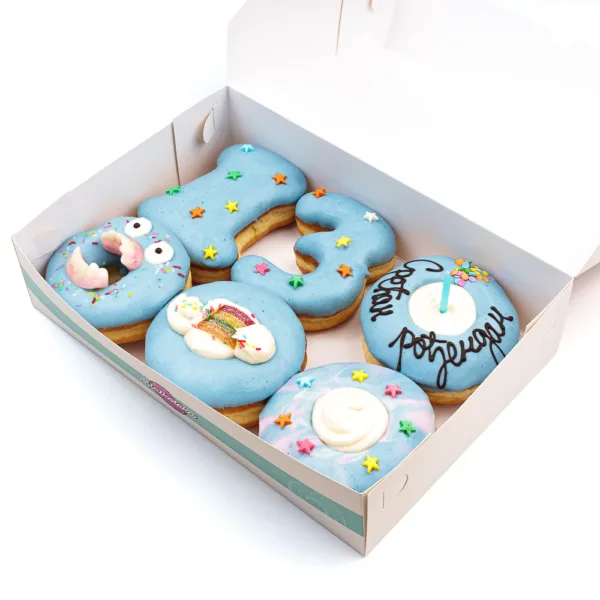 Birthday box - krofna u obliku broja - Slika 2