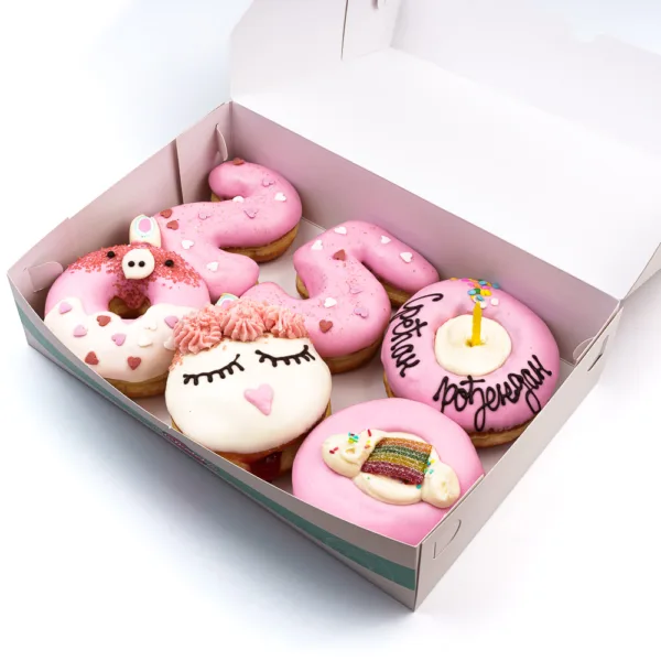 Birthday box - krofna u obliku broja - Slika 3