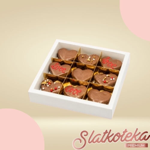 Brownie Golden Box 300 g na krem pozadini