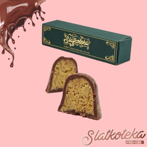 Dubai mini praline za slatki poklon na roze pozadini
